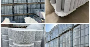 遵义 芝麻白花岗岩挡车柱、隔离柱多少钱