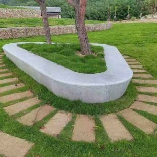 遵义 芝麻白光面整石坐凳