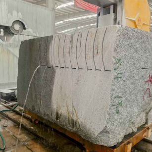 遵义 602，大花芙蓉白，绳锯加工弧形路沿石