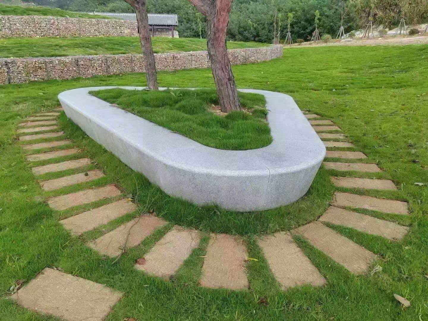 遵义 芝麻白光面整石坐凳