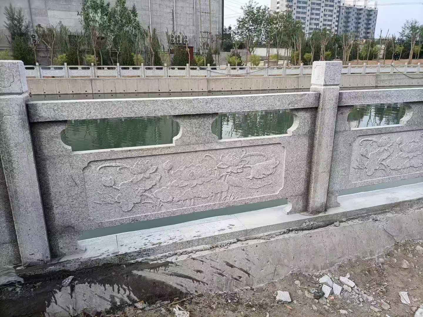 遵义 芙蓉白大花桥梁、河道，石材栏杆、围栏、护栏